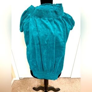 NWOT Teal Short-Sleeve Top